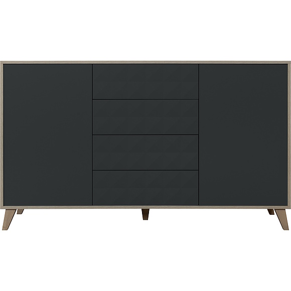 ტუმბო «ტრინიტი» პ6.114.0.05, ფერი: ანტრაციტი + ჰიკორი კინგსტონი