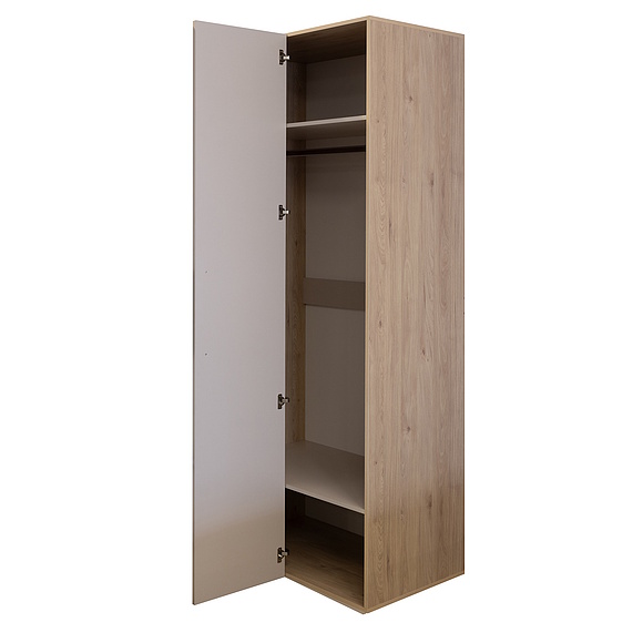 Шкаф угловой «Марлен» П3.594.1.24, Материал: ЛДСП, Цвет: Персидский жемчуг + Гикори Кингстон