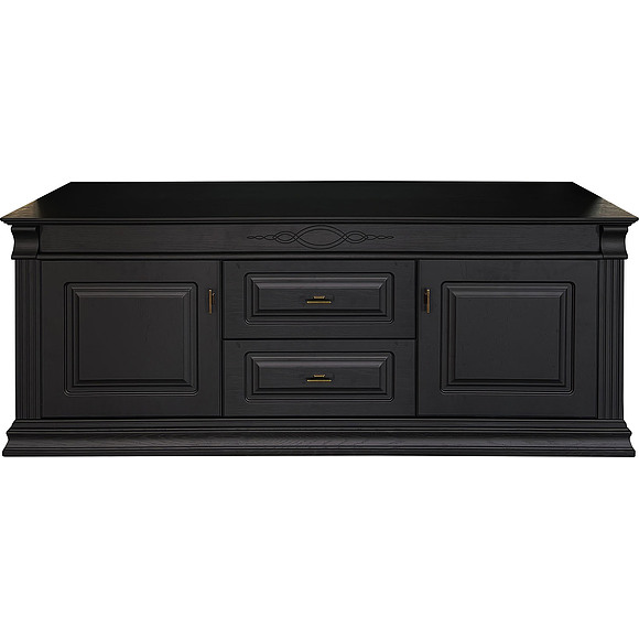 Тумба ТВ «Геттисберг Классик» БМ2.0747.0.33, Материал: МДФ+шпон, Цвет: Антрацит