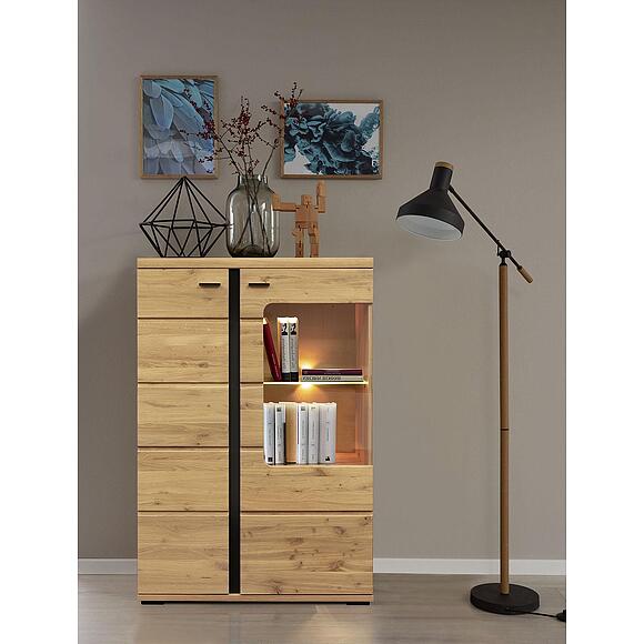 Тумба «Сонос Сити» П8.0572.0.03, Материал: Массив (дуб), Цвет: Дуб натуральный (sonos_P572-03_dub-naturalniy_black-1.jpg) Тумба «Сонос Сити» П8.0572.0.03, Материал: Массив (дуб), Цвет: Дуб натуральный