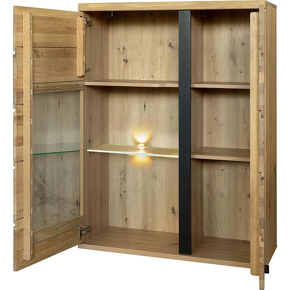 Шкаф навесной «Сонос Сити» П8.0572.0.11, Материал: Массив (дуб), Цвет: Дуб натуральный (Shkaf_navesnoi_Sonos_P572-11_dyb_natyralnii-chern.jpg) Шкаф навесной «Сонос Сити» П8.0572.0.11, Материал: Массив (дуб), Цвет: Дуб натуральный