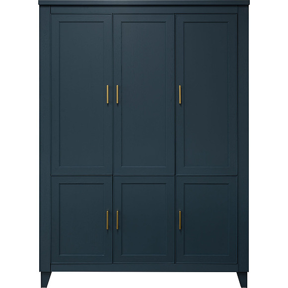 Шкаф для одежды 3д «Амадей» П6.635.1.06, ადგილი: მასიური მუხა, ფერი: სამეფო ლურჯი