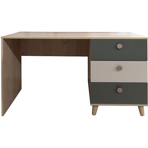 საწერი მაგიდა «ვენა» პ6.115.2.03, ადგილი: ლდსპ, ფერი: ბაზალტი + სპარსული მარგალიტი - ჰიკორი კინგსტონი