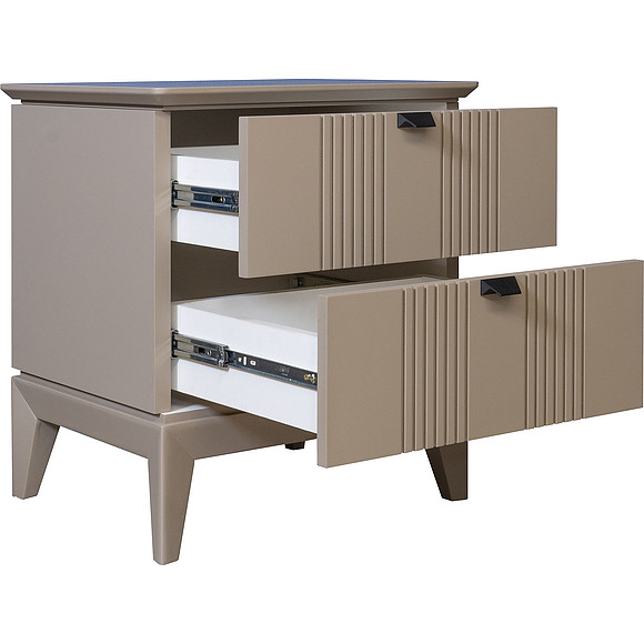 საძინებლის ტუმბო «ავანტი» ბმ2.783.1.02, ადგილი: მდფ, ფერი: კაკაო