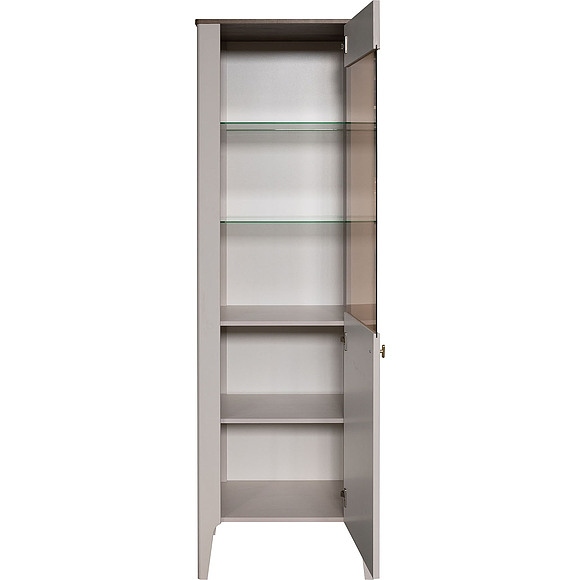 Шкаф «Шарли» П6.116.0.01, Материал: МДФ, Цвет: Шарли керамика + Жемчужный сатин