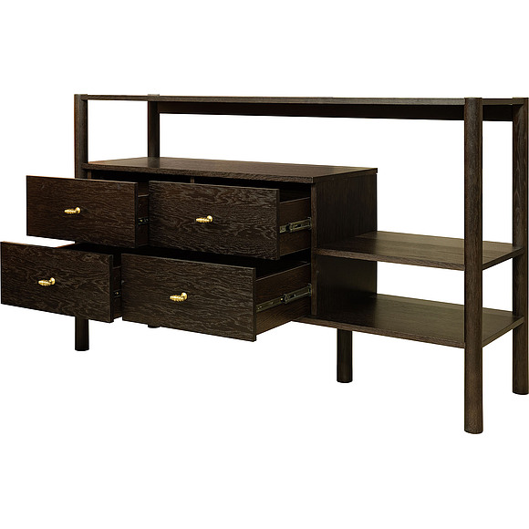 Тумба «Гамбург» БМ2.781.0.04, ადგილი: მდფ,მუხის შპონით, ფერი: ვენგე