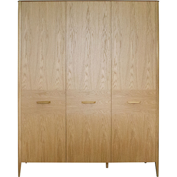 Шкаф 3-х дверный «Версаль» БМ2.777.1.03, Материал: ДСП, облицованная шпоном дуба, Цвет: Дуб натуральный