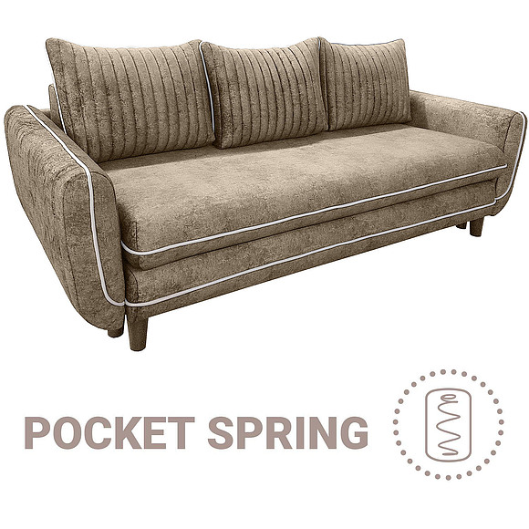 3-х местный диван «Кант люкс» (3m), Материал: Ткань, Группа ткани: 20 группа, Механизм трансформации: с механизмом