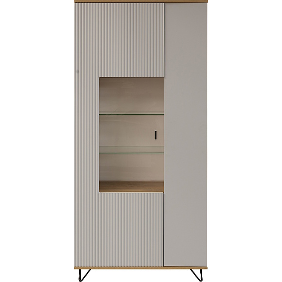 Шкаф «Рокси» П6.948.0.05, Материал: ЛДСП, Цвет: Пепел Софт+Дуб Нокс