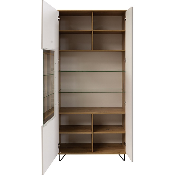 Шкаф «Рокси» П6.948.0.05, Материал: ЛДСП, Цвет: Пепел Софт+Дуб Нокс