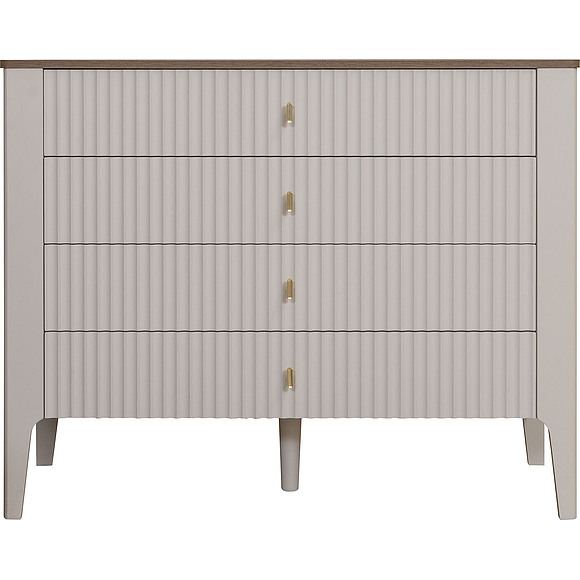 Комод «Шарли» П6.116.1.02, Материал: МДФ, Цвет: Шарли керамика + Жемчужный сатин