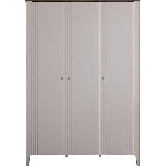 Шкаф для одежды 3д «Шарли» П6.116.1.01, Материал: МДФ, Цвет: Шарли керамика + Жемчужный сатин