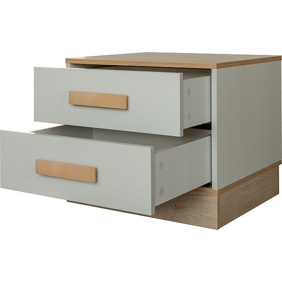 საძინებლის ტუმბო «პორტუსი» პ3.600.1.08, ადგილი: ლდსპ, ფერი: Пепел + Дуб мадуро