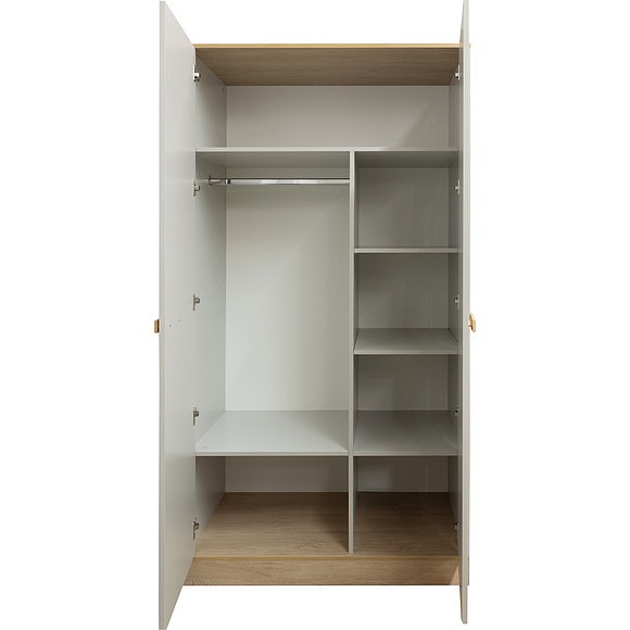 კარადა 2დ «პორტუსი» პ3.600.1.01, ადგილი: ლდსპ, ფერი: Пепел + Дуб мадуро