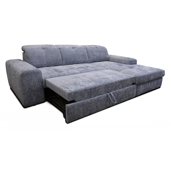 კუთხის დივანი  «ჯონსონი» (2მლ.8მრ), ადგილი: ნაჭერი, ტყავის ჯგუფი: 19 ჯგუფი