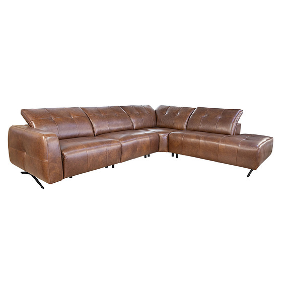 კუთხის დივანი «კენნი» (4რ.90.150.15ელ), ადგილი: ნატურალური ტყავი, ტყავის ჯგუფი: 150 ჯგუფი