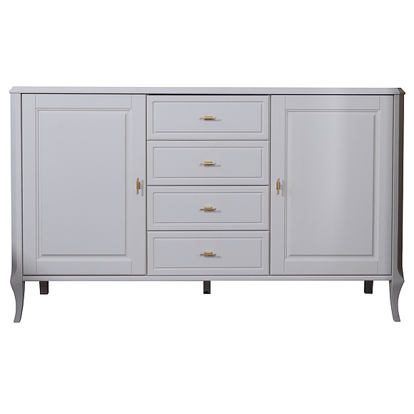 Тумба «Нокс» П4.988.1.07, Материал: Массив (дуб), Цвет: Белый матовый