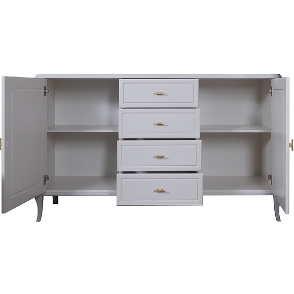 Тумба «Нокс» П4.988.1.07, Материал: Массив (дуб), Цвет: Белый матовый