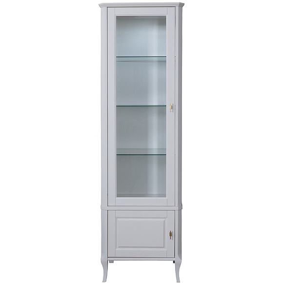 Шкаф «Нокс» П4.988.2.01-01, Материал: Массив (дуб), Цвет: Белый матовый