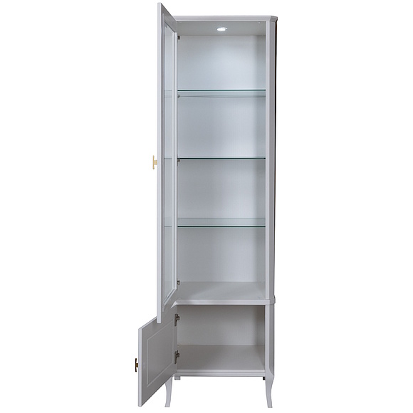 Шкаф «Нокс» П4.988.2.01-01, Материал: Массив (дуб), Цвет: Белый матовый