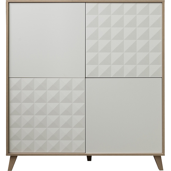 Тумба «Тринити» П6.114.0.06, Цвет: Ваниль + Гикори Кингстон