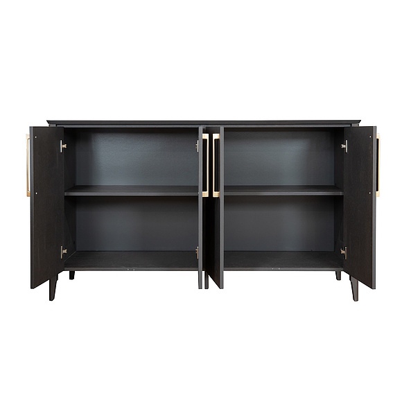 Тумба «Оквуд» П3.142.0.02, Материал: Массив (дуб), Цвет: Графит