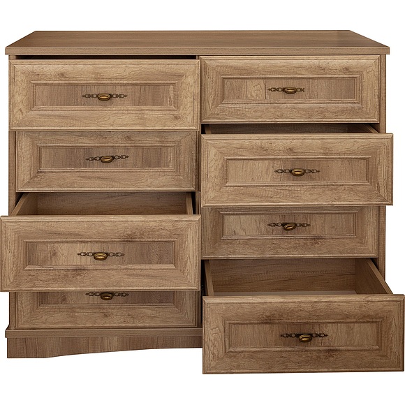 Комод «Турин» П7.036.1.32 (П036.32), Материал: ЛДСП+МДФ, Цвет: Дуб Каньон (80663751_2.jpg) Комод «Турин» П7.036.1.32 (П036.32), Материал: ЛДСП+МДФ, Цвет: Дуб Каньон