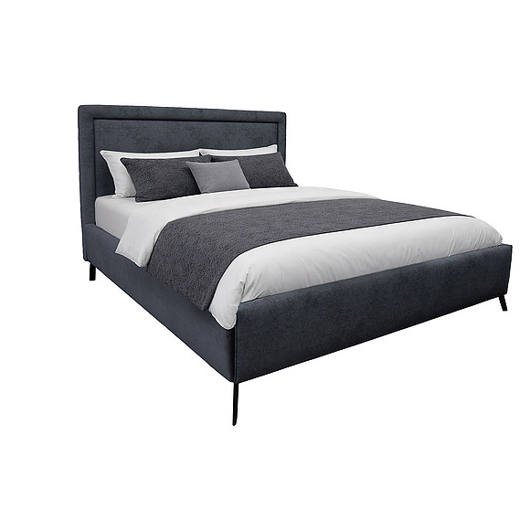 Кровать двойная «Стэла», ტყავის ჯგუფი: 20 ჯგუფი, ტრანსფორმაციის მექანიზმი: მექანიზმის გარეშე, საძილე ადგილი: 2000х1600 мм, ზომა: 2160×1760×1250