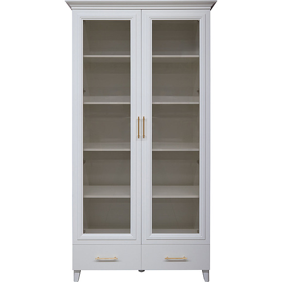 Шкаф для книг «Сати» П7.057.0.11, Материал: ЛДСП+МДФ, Цвет: Белый