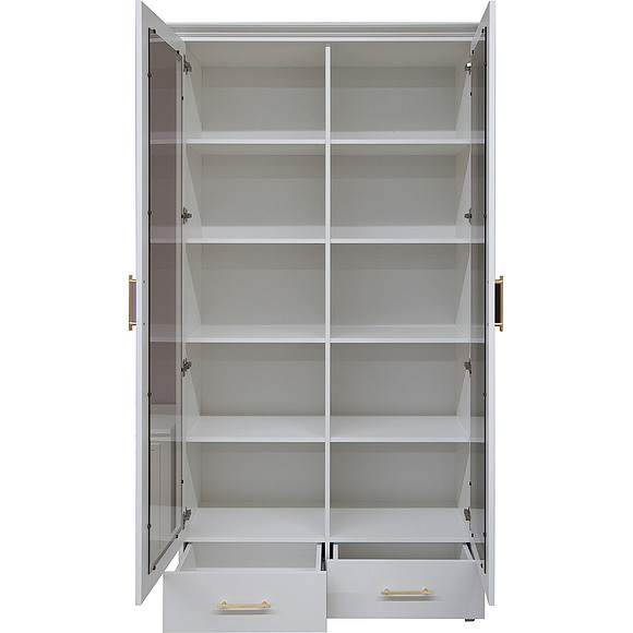 Шкаф для книг «Сати» П7.057.0.11, Материал: ЛДСП+МДФ, Цвет: Белый