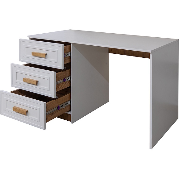 Стол письменный «Порта» П7.061.1.51, ადგილი: ლდსპ+მდფ, ფერი: Белый + Кедр Орегон