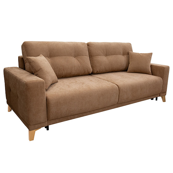 3-х местный диван «Одрия» (3M), ადგილი: ნაჭერი, ტყავის ჯგუფი: 18 ჯგუფი, ტრანსფორმაციის მექანიზმი: მექანიზმით