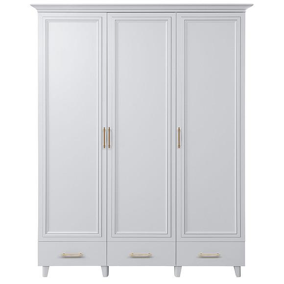 Шкаф для одежды 3Д «Сати» П7.057.1.16, ადგილი: ლდსპ+მდფ, ფერი: თეთრი