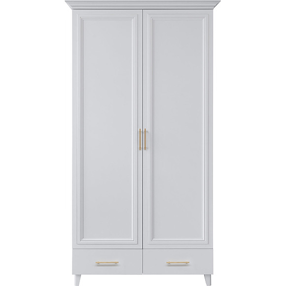 ტანსაცმლის კარადა 2დ «სატი» პ7.057.1.18, ადგილი: ლდსპ+მდფ, ფერი: თეთრი