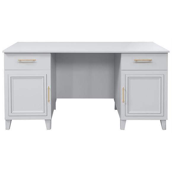 საწერი მაგიდა 2ტ «სატი» პ7.057.2.51, ადგილი: ლდსპ, ფერი: თეთრი