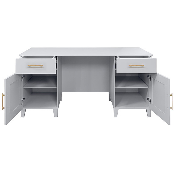 საწერი მაგიდა 2ტ «სატი» პ7.057.2.51, ადგილი: ლდსპ, ფერი: თეთრი