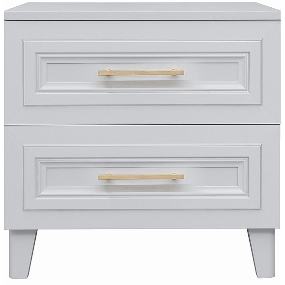 საძინებლის ტუმბო «სატი» პ7.057.1.25, ადგილი: ლდსპ+მდფ, ფერი: თეთრი