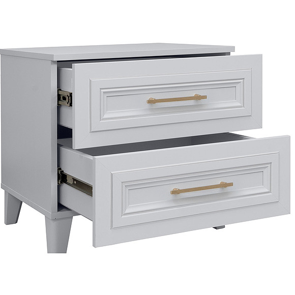 საძინებლის ტუმბო «სატი» პ7.057.1.25, ადგილი: ლდსპ+მდფ, ფერი: თეთრი