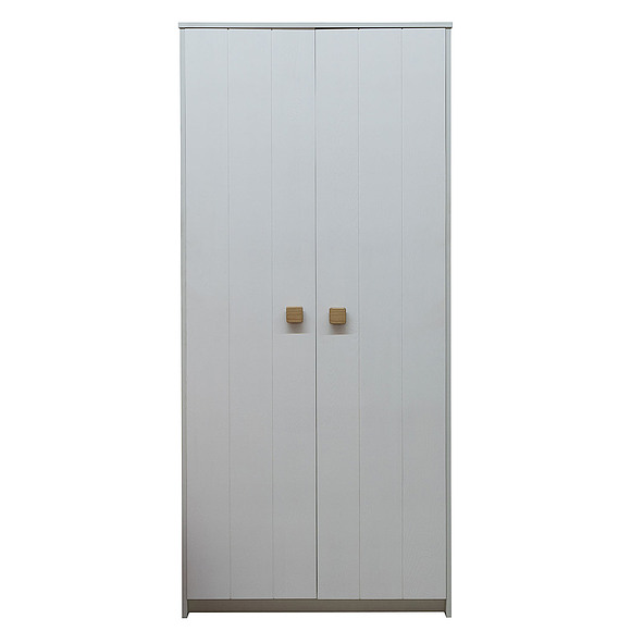 Шкаф для одежды 2д «Этна» БМ2.784.1.05, Материал: Массив (сосна), Цвет: Белый воск + темпо