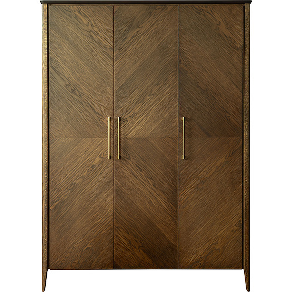 Шкаф для одежды 3д«Оквуд» П3.142.1.12, ადგილი: მასიური მუხა, ფერი: Миндаль