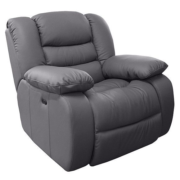 Кресло-реклайнер «Манчестер 1» (1E), ადგილი: ნატურალური ტყავი, ტყავის ჯგუფი: 120 ჯგუფი, ტრანსფორმაციის მექანიზმი: მექანიზმით