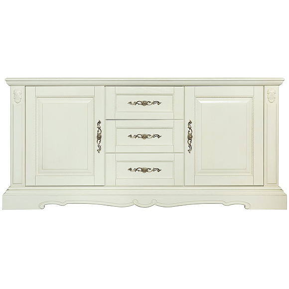 Тумба «Милана 3» П4.265.2.18(396.18), Материал: Массив (дуб), Цвет: Слоновая кость