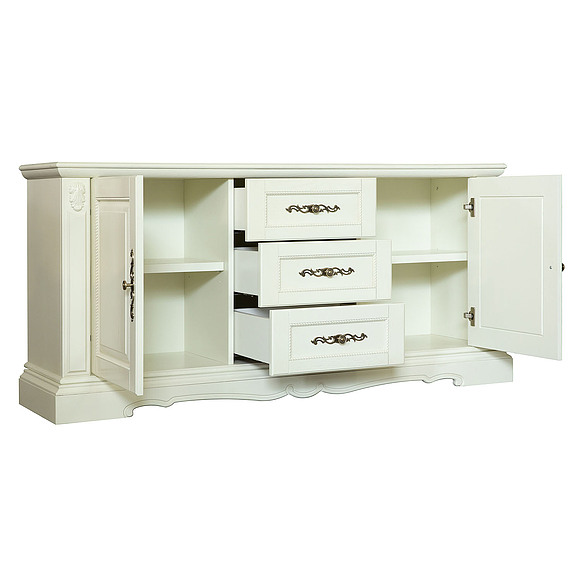 Тумба «Милана 3» П4.265.2.18(396.18), Материал: Массив (дуб), Цвет: Слоновая кость