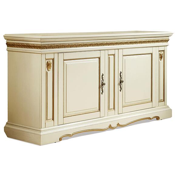 Тумба «Милана 2/1с» П4.265.0.21(265.21с), Материал: Массив (дуб), Цвет: Слоновая кость с золочением (tumba_milana_2-1_p265_21_slon_kost_zoloto_2.jpg) Тумба «Милана 2/1с» П4.265.0.21(265.21с), Материал: Массив (дуб), Цвет: Слоновая кость с золочением