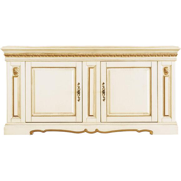 Тумба «Милана 2/1с» П4.265.0.21(265.21с), Материал: Массив (дуб), Цвет: Слоновая кость с золочением (tumba_milana_2-1_p265_21_slon_kost_zoloto_3.jpg) Тумба «Милана 2/1с» П4.265.0.21(265.21с), Материал: Массив (дуб), Цвет: Слоновая кость с золочением