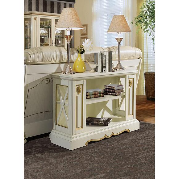 Тумба «Милана 6с» П4.265.0.06(265.06с), Материал: Массив (дуб), Цвет: Слоновая кость с золочением