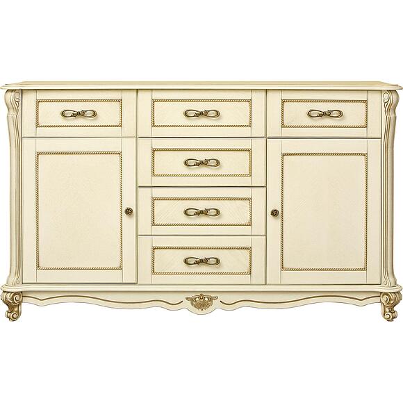 Тумба «Алези 3» П1.350.0.03 (П350.03), Материал: Массив (дуб), Цвет: Слоновая кость с золочением (tumba_alezi_3_p350_03_slon_kost_2.jpg) Тумба «Алези 3» П1.350.0.03 (П350.03), Материал: Массив (дуб), Цвет: Слоновая кость с золочением