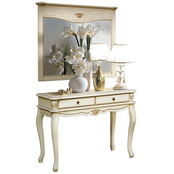 Стол туалетный «Алези» П1.350.1.19 (П349.19), Материал: Массив (дуб), Цвет: Слоновая кость с золочением (stol_tualet_alezi_p349_19_slon_kost_2.jpg) Стол туалетный «Алези» П1.350.1.19 (П349.19), Материал: Массив (дуб), Цвет: Слоновая кость с золочением