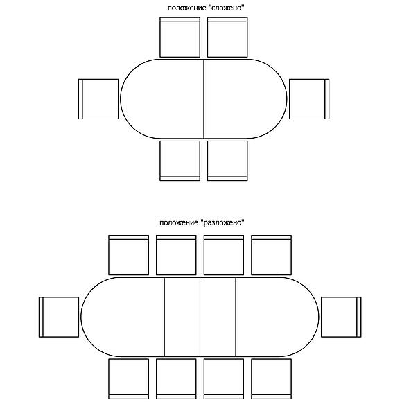 მაგიდა «ატლანტი რ» პ4.191.4.01 (П191.01), ადგილი: მდფ+შპონი, ფერი: სპილოს ძვლის ფერი