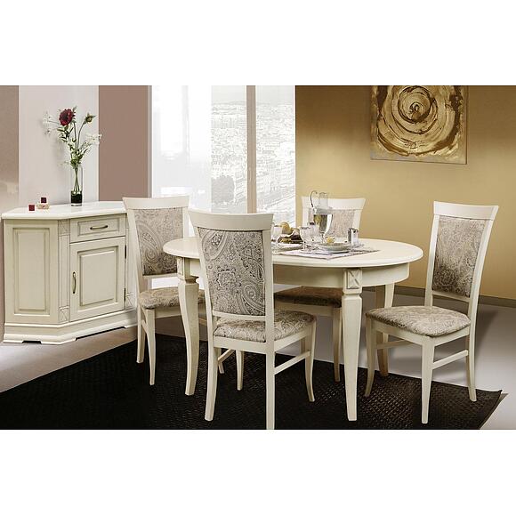 Стол «Верди» П4.487.4.02 (313.07), Материал: Массив (дуб), Цвет: Слоновая кость